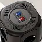Multiprise sur pied avec protection foudre 12 prises + 5 ports USB