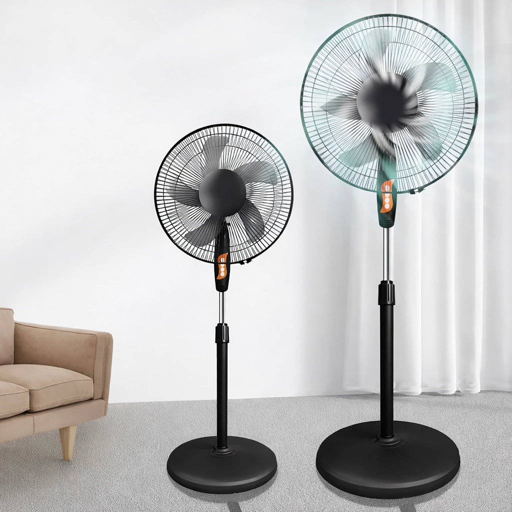 Ventilateur sur pied 5 pales silencieux  45 cm