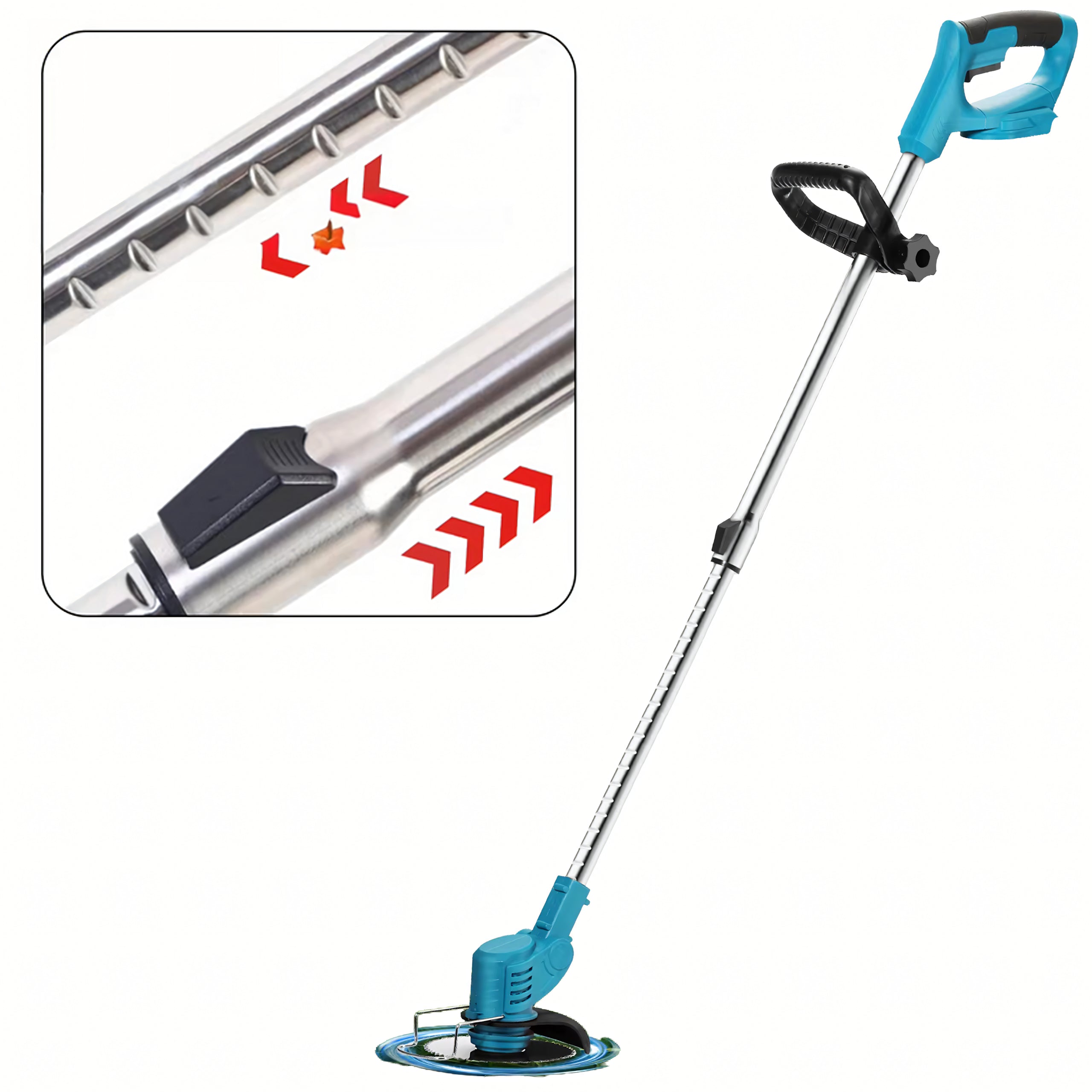 Ensemble Débroussailleuse Coupe-bordures rotofil  électrique 2 batterie 650 W 18 000 tr/min