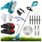 Ensemble Débroussailleuse Coupe-bordures rotofil  électrique 2 batterie 650 W 18 000 tr/min