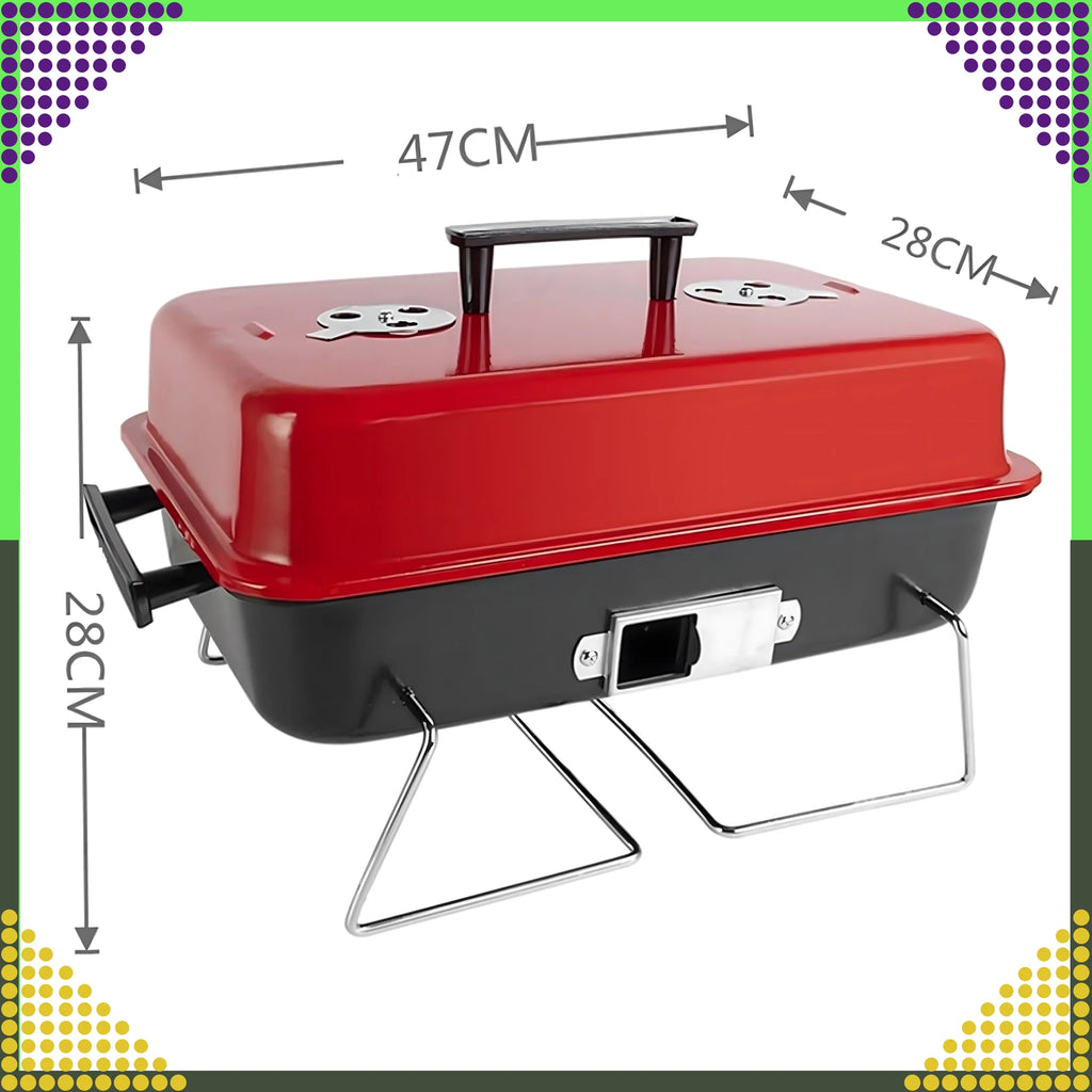 Barbecue charbon pliable camping  43 x 28 x 26 cm