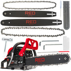 Tronçonneuse thermique  5,7 CV  +2  guides 16'' 18'' et accessoires offert