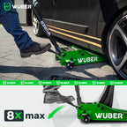 Cric de voiture Wuber 3T 75 à 505 mm