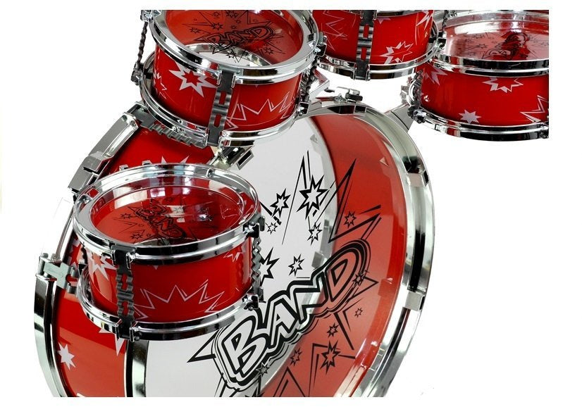 Ensemble Batterie pour enfant 6 tambours + cymbales + pédale