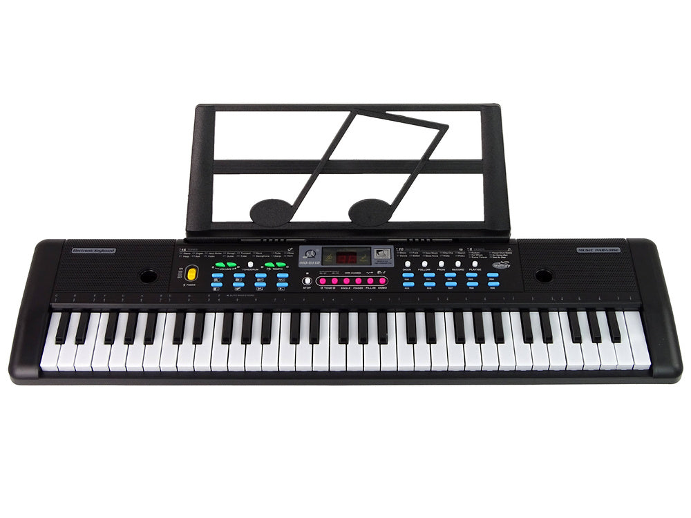 Clavier piano microphone, support pour partitions, 61 touches pour enfant