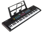 Clavier piano microphone, support pour partitions, 61 touches pour enfant