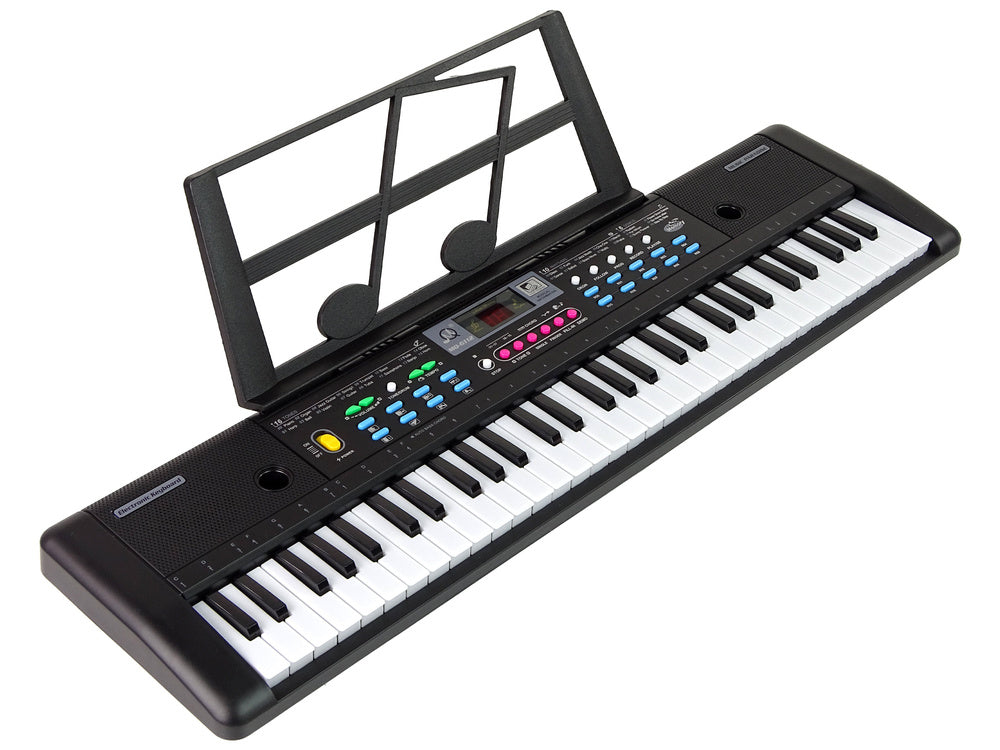 Clavier piano microphone, support pour partitions, 61 touches pour enfant
