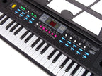 Clavier piano microphone, support pour partitions, 61 touches pour enfant