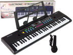 Clavier piano microphone, support pour partitions, 61 touches pour enfant