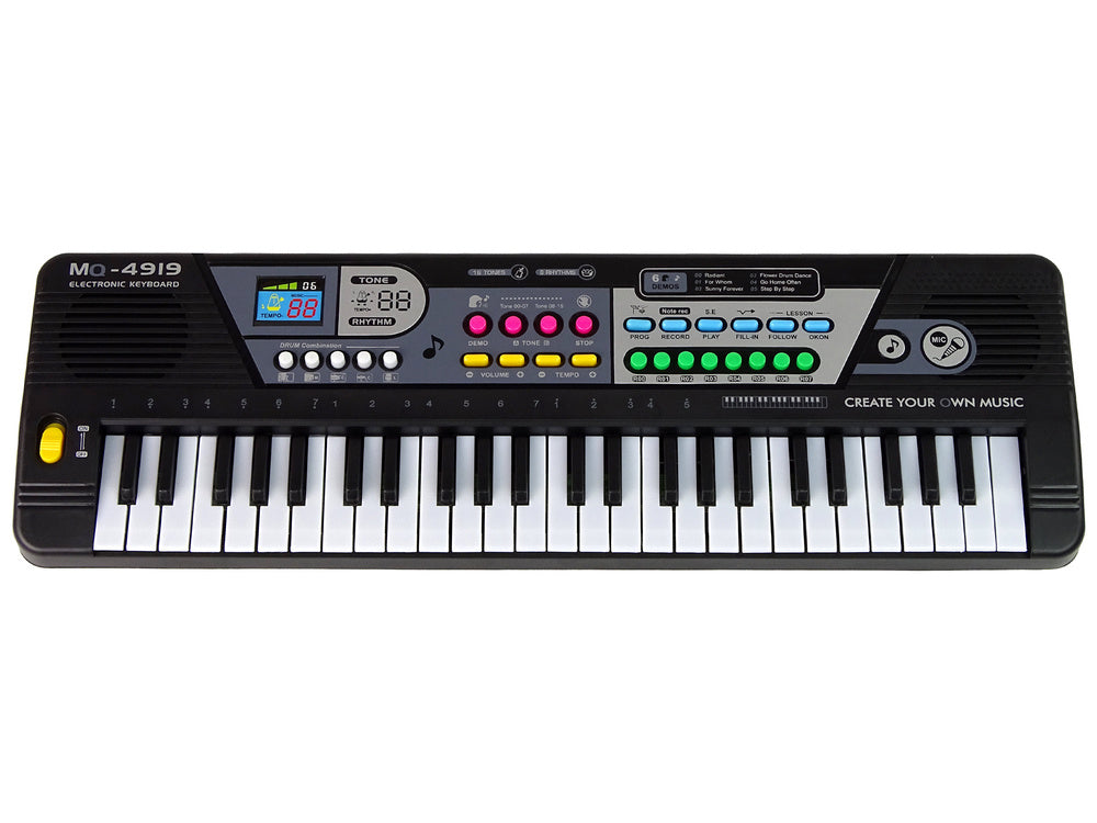 Piano Clavier Orgue avec Microphone 49 touches pour enfant