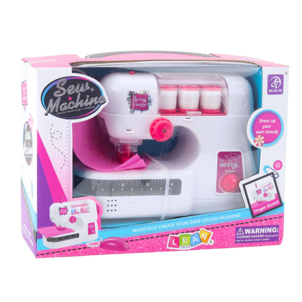 Jouet Machine à coudre pour enfants, fil, matériaux, lumières et sons