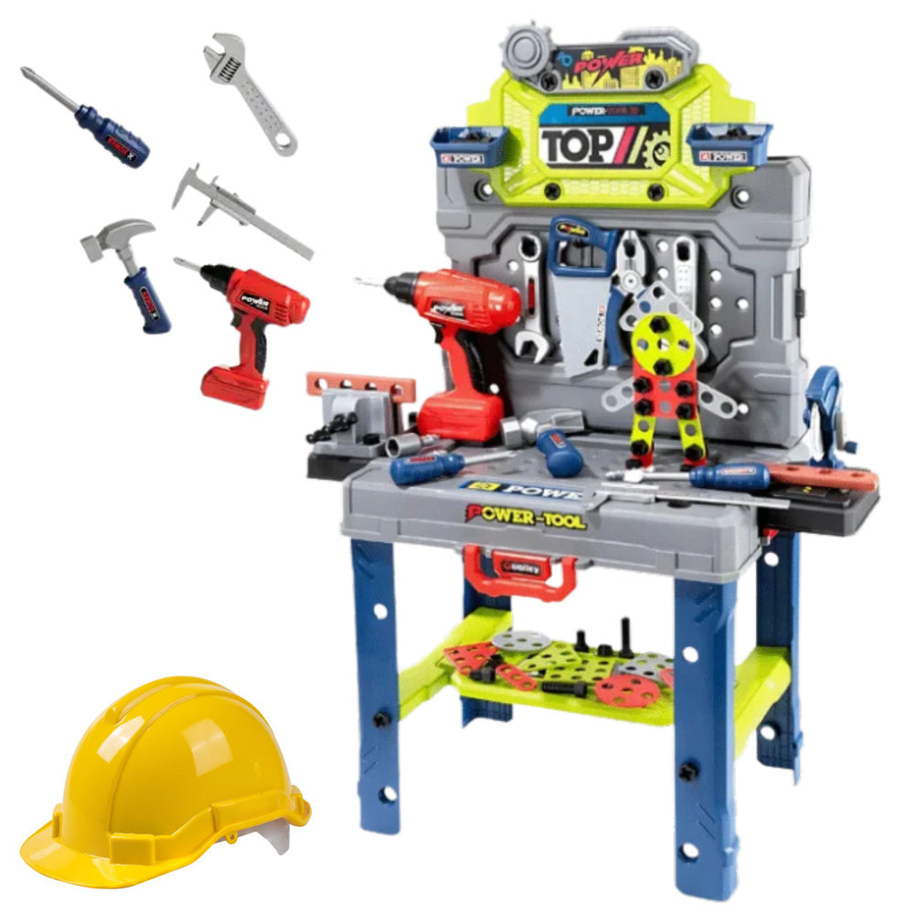 Ensemble jouet Etabli Bricolage pour enfant avec outils 133 éléments