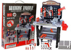 Ensemble jouet Etabli Bricolage pour enfant avec outils  69x26,5 x75 cm