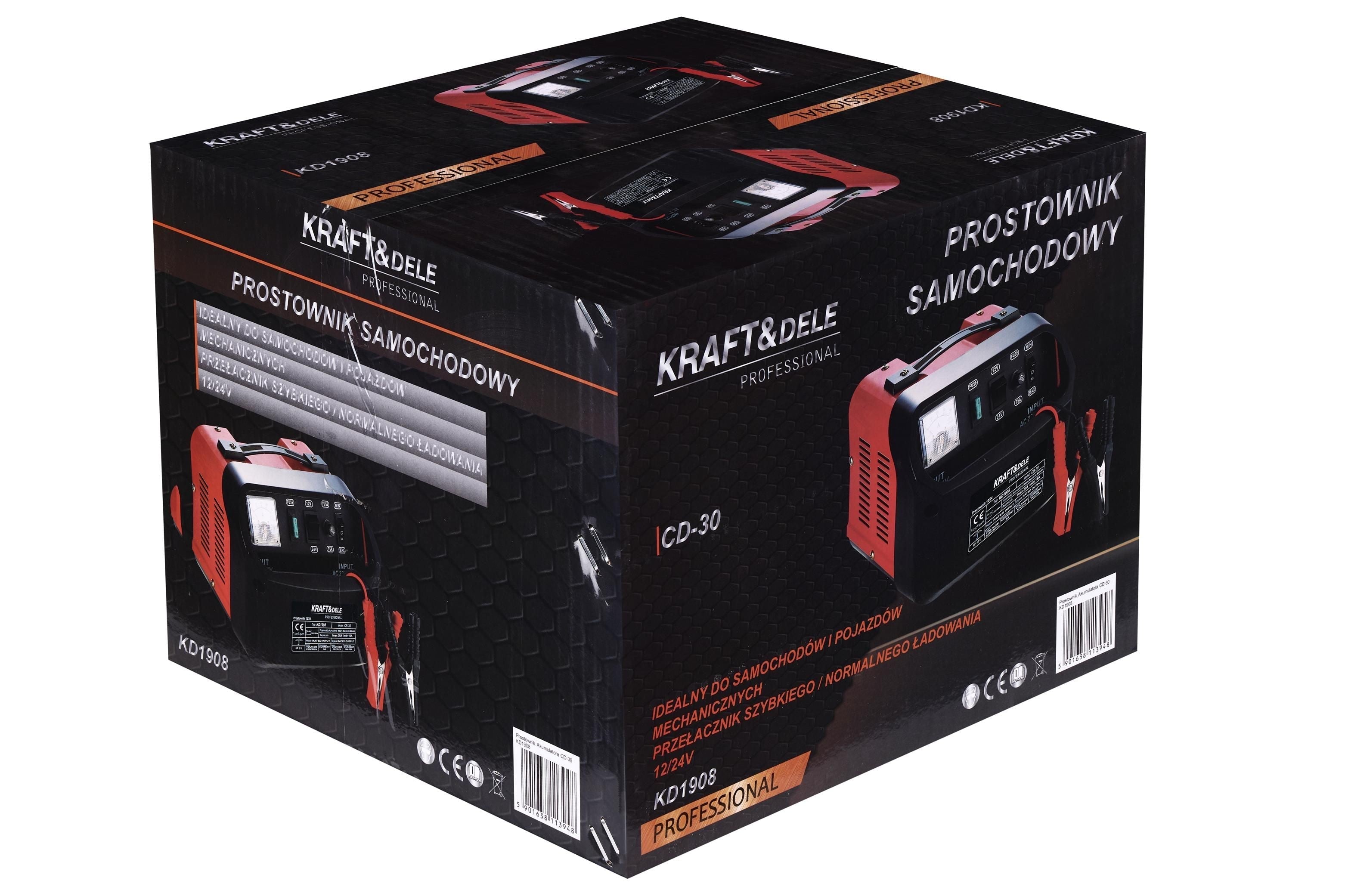 Chargeur de batterie voiture 12/24V 30A
