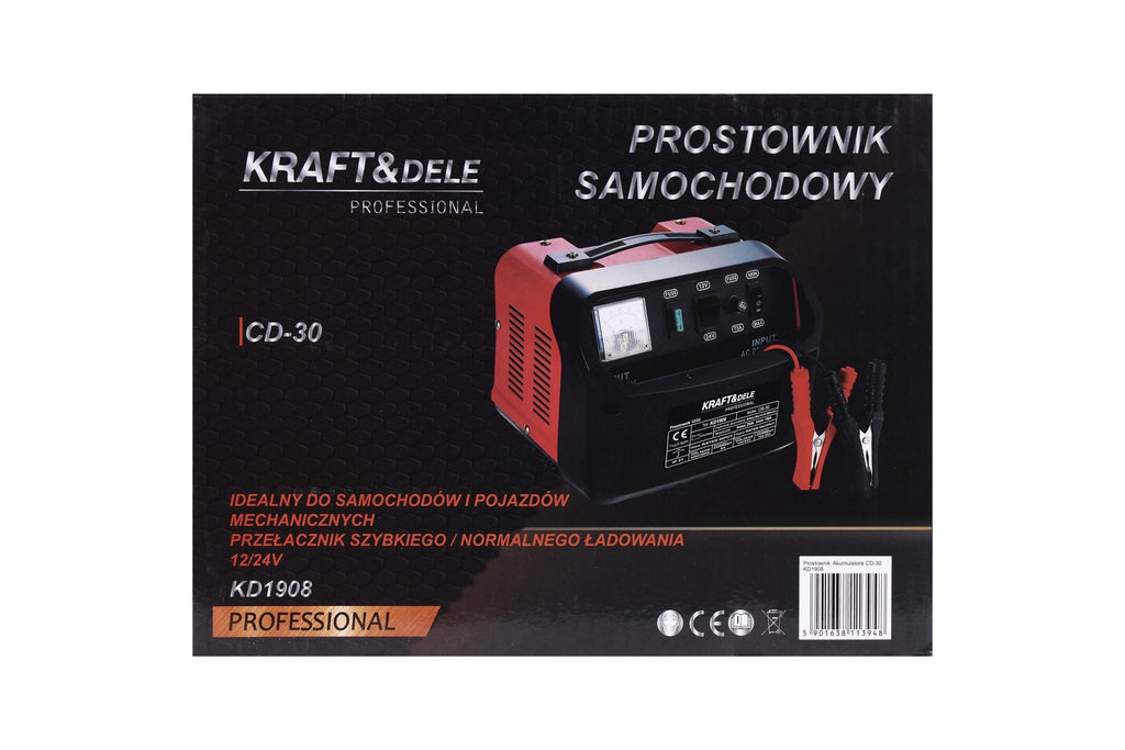 Chargeur de batterie voiture 12/24V 30A