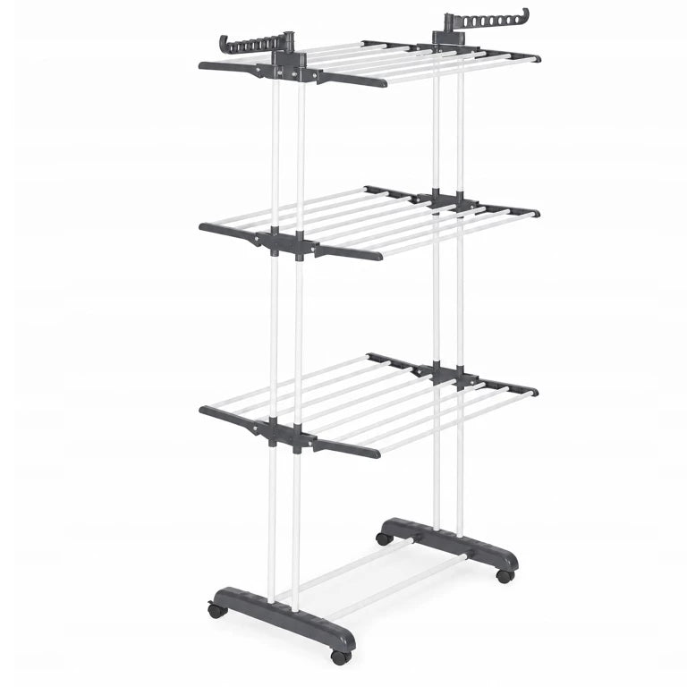 Etendoir Séchoir à linge pliable XXL 4 Niveaux  supporte jusqu'à 50 kg 170 cm