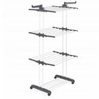 Etendoir Séchoir à linge pliable XXL 4 Niveaux  supporte jusqu'à 50 kg 170 cm