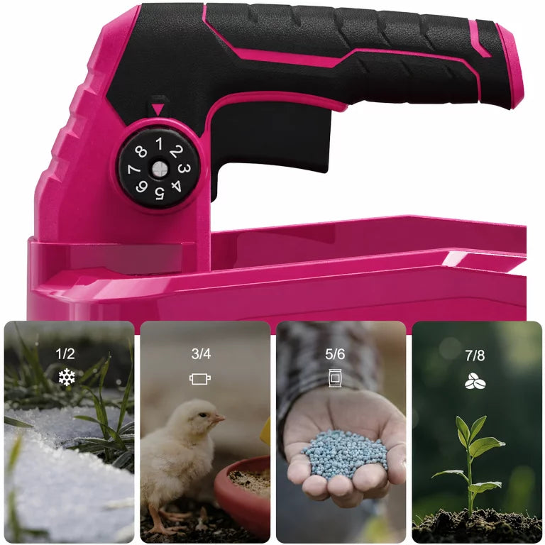 Semoir électrique  sur batterie 21 V, épandeur d'engrais 3,3 L